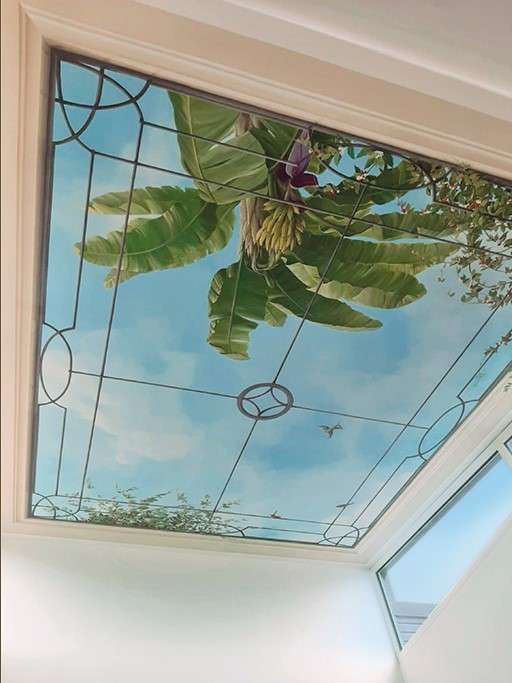 Carta da Parati dipinta a mano per soffitto Carta da Parati dipinta a mano per soffitto