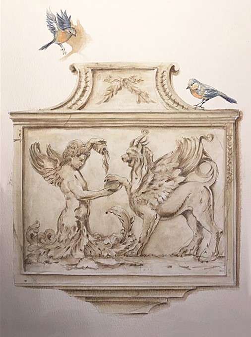 Decorazione murale classica Decorazione murale classica